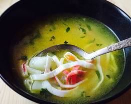 Суп из крабовых палочек