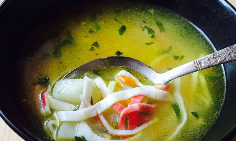 Рецепт супа из крабовых палочек