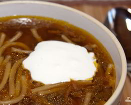 Суп из сухих грибов