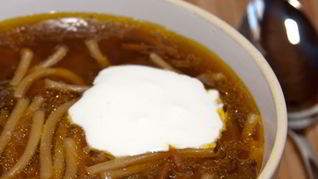 Суп из сухих грибов