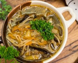 Суп из сушеных подосиновиков