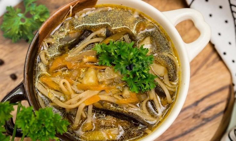 Рецепт супа из сушеных подосиновиков