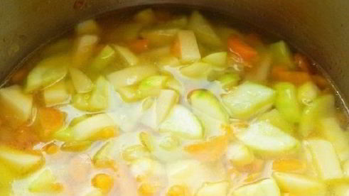 суп из цветной капусты и кабачков