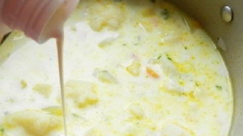 суп из цветной капусты и кабачков