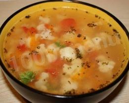 Суп из цветной капусты с брокколи и грушами