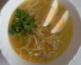 Суп лапша куриная