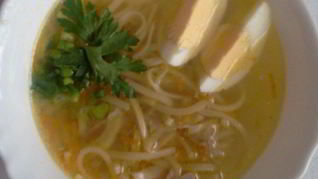 Суп лапша куриная