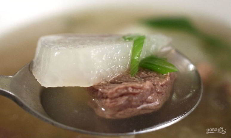 Рецепт супа на говядине