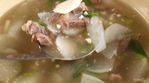 суп на говядине