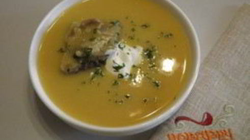 гороховый суп-пюре с мясом