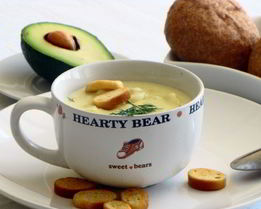 Картофельно-кабачковый суп-пюре с авокадо