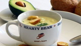 Картофельно-кабачковый суп-пюре с авокадо