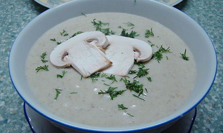 Рецепт картофельного супа-пюре с шампиньонами