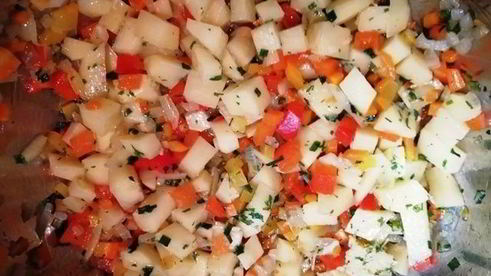 овощной суп-пюре с тунцом