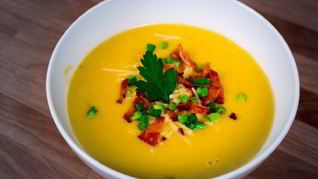 Пряный суп-пюре из тыквы