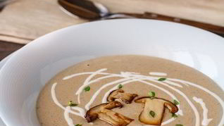 Суп-пюре из белых грибов