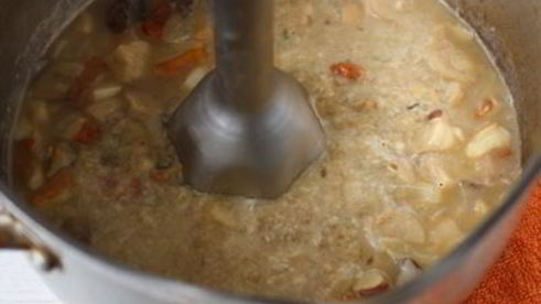 суп-пюре из белых грибов