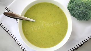 Суп пюре из брокколи и кабачков