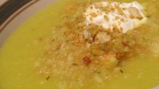 Суп-пюре из кабачков с карри