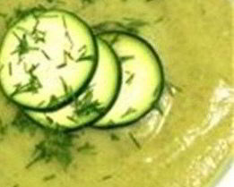 Суп-пюре из кабачков с сыром