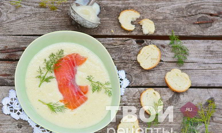 Рецепт супа-пюре из овощей с семгой