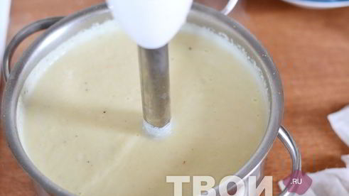 суп-пюре из овощей с семгой