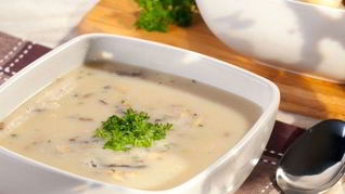 Суп-пюре из свежих грибов