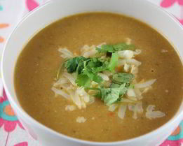 Суп-пюре из тыквы и баклажанов