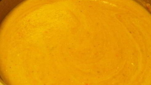 суп-пюре из тыквы и баклажанов