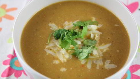 суп-пюре из тыквы и баклажанов