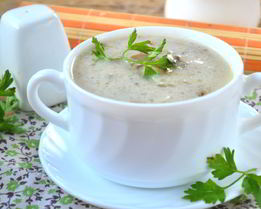 Суп-пюре из вешенок