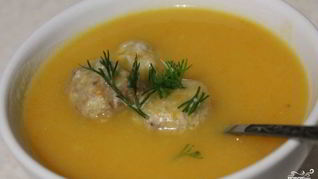 Суп-пюре с фрикадельками
