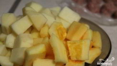 суп-пюре с фрикадельками