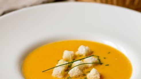 тыквенный суп-пюре на кокосовом молоке