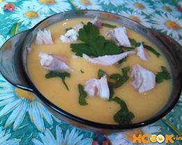 Тыквенный суп-пюре с курицей