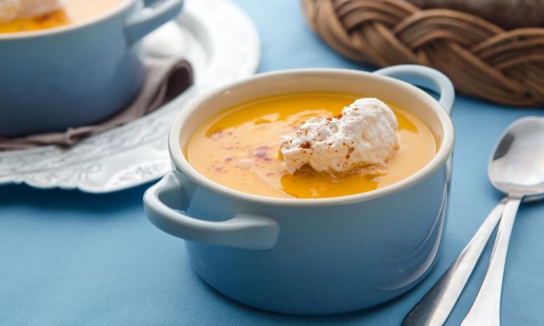 Рецепт тыквенного супа-пюре с пряными сливками