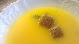 Тыквенный суп-пюре с шафраном