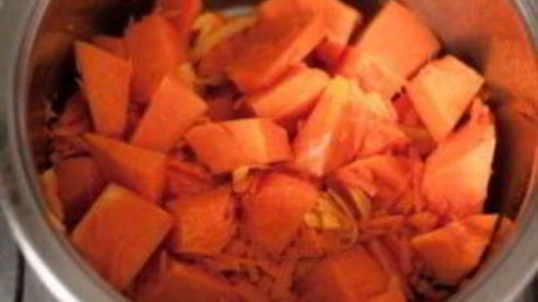 вегетарианский суп-пюре из тыквы