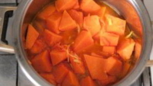 вегетарианский суп-пюре из тыквы