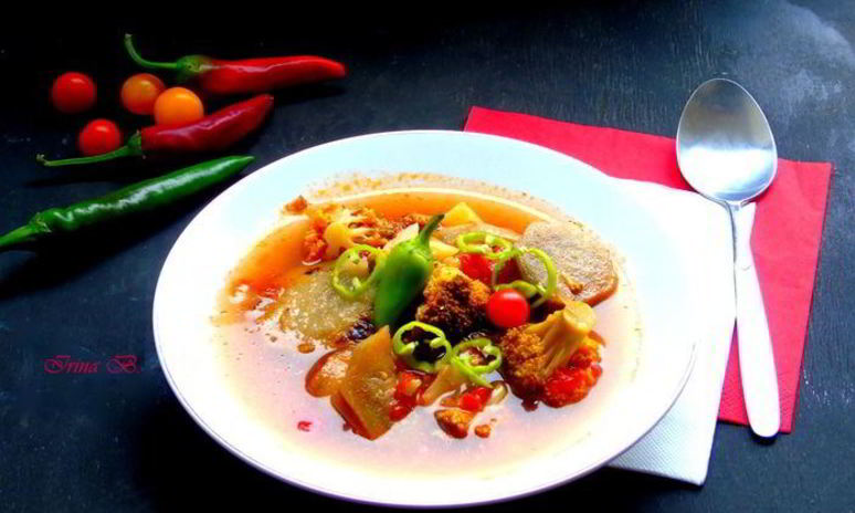 Рецепт супа с баклажанами и брокколи