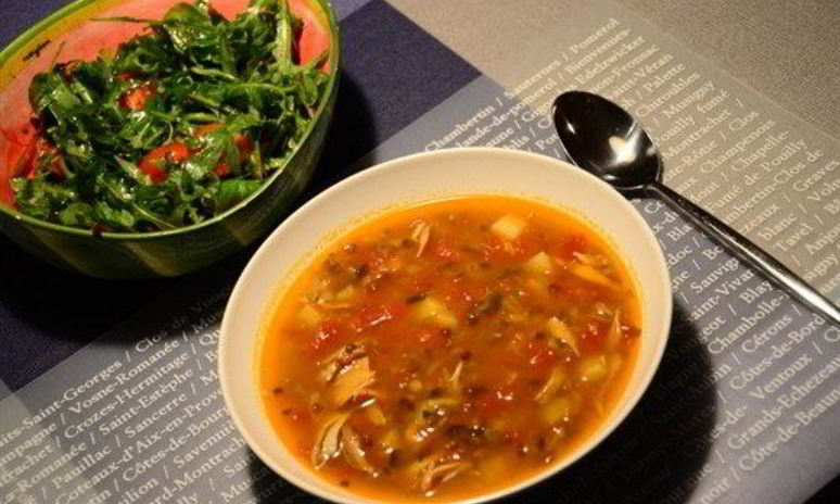 Рецепт супа с чечевицей и томатами