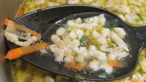 суп с гречневыми клецками-кнопками