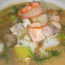 Суп с креветками