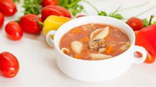 Суп с помидорами и ньокками