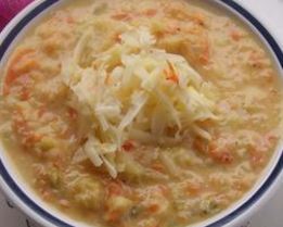 Суп с цветной капустой и сыром