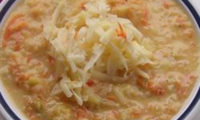 Рецепт супа с цветной капустой и сыром