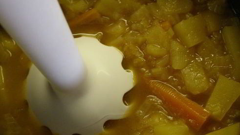 мягкий сырный суп-пюре