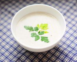 Сырный крем-суп с грибами