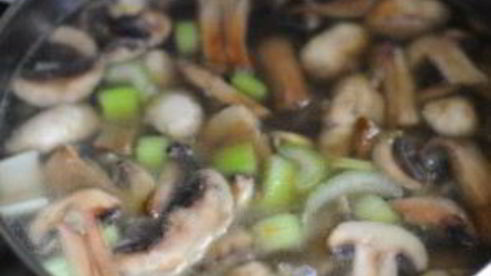 сырный крем-суп с грибами