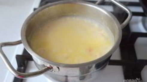 сырный крем-суп с креветками